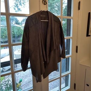 Anthropologie faux suede jacket (runs large)